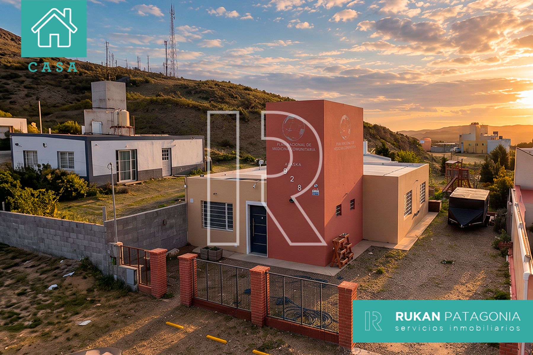 #AlquilerRUKAN | Casa 2 Habitaciones + Quincho | Barrio 13 DE DICIEMBRE | Calle ALAZKA | Caleta Olivia. - 1