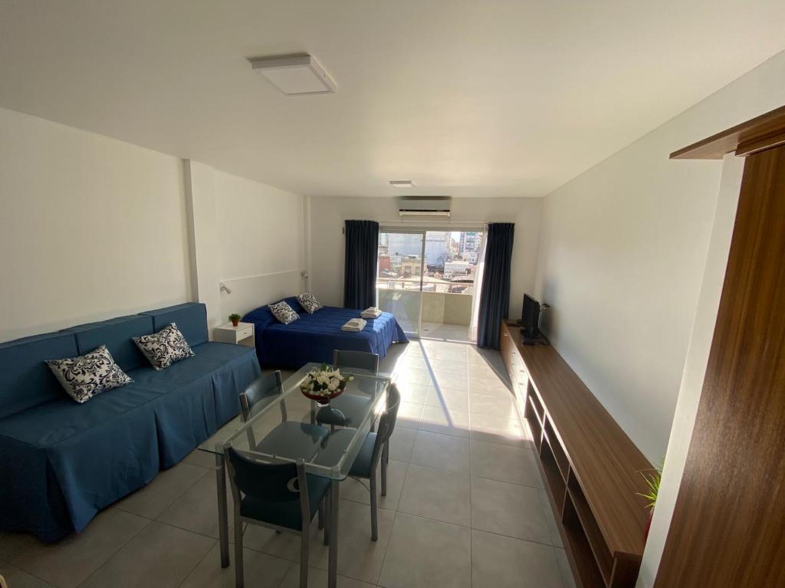 Excelente departamento monoambiente. Amplio, moderno y totalmente equipado