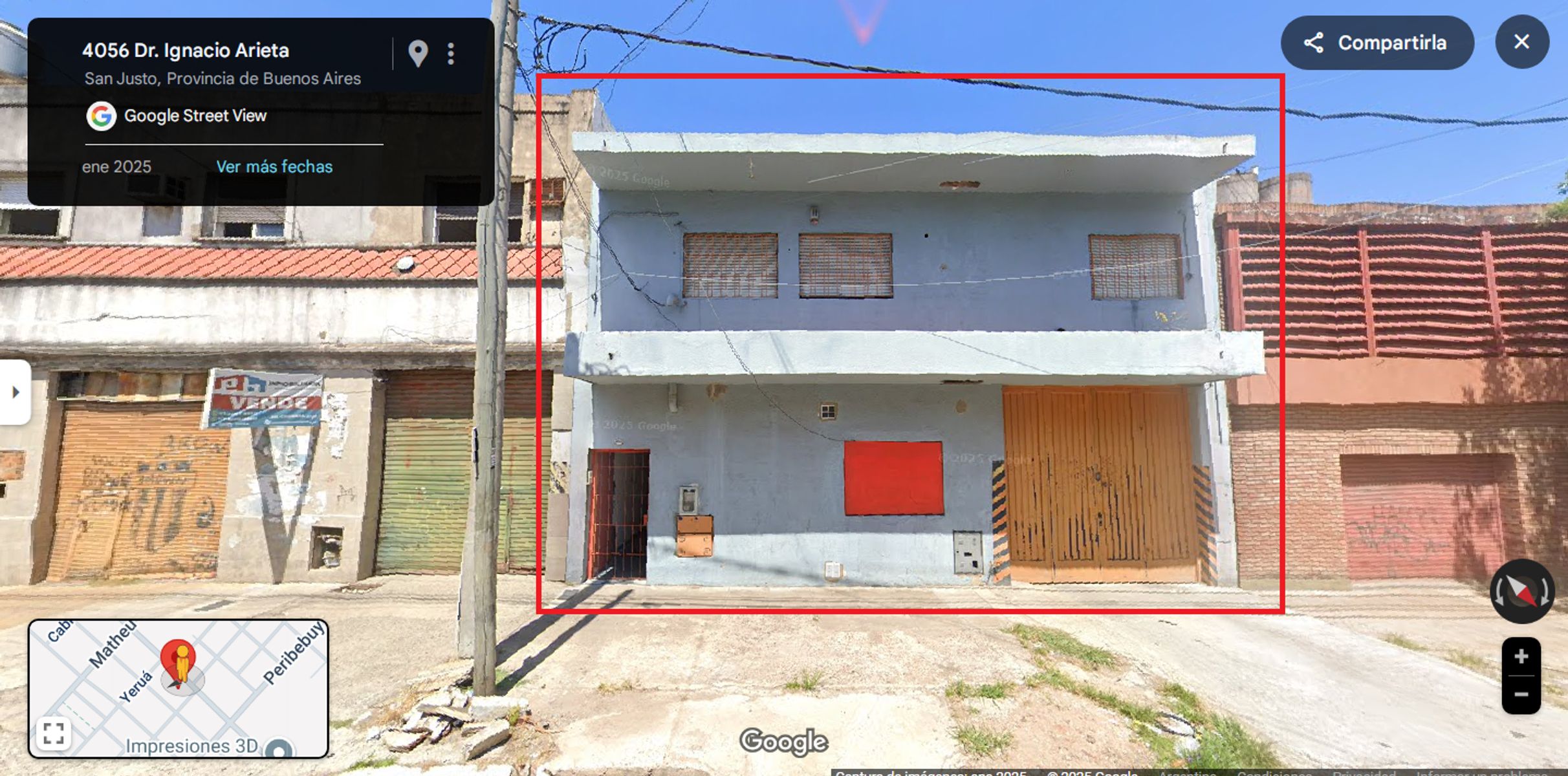 Excelente Galpón de 540 mts2. Zona M.I.