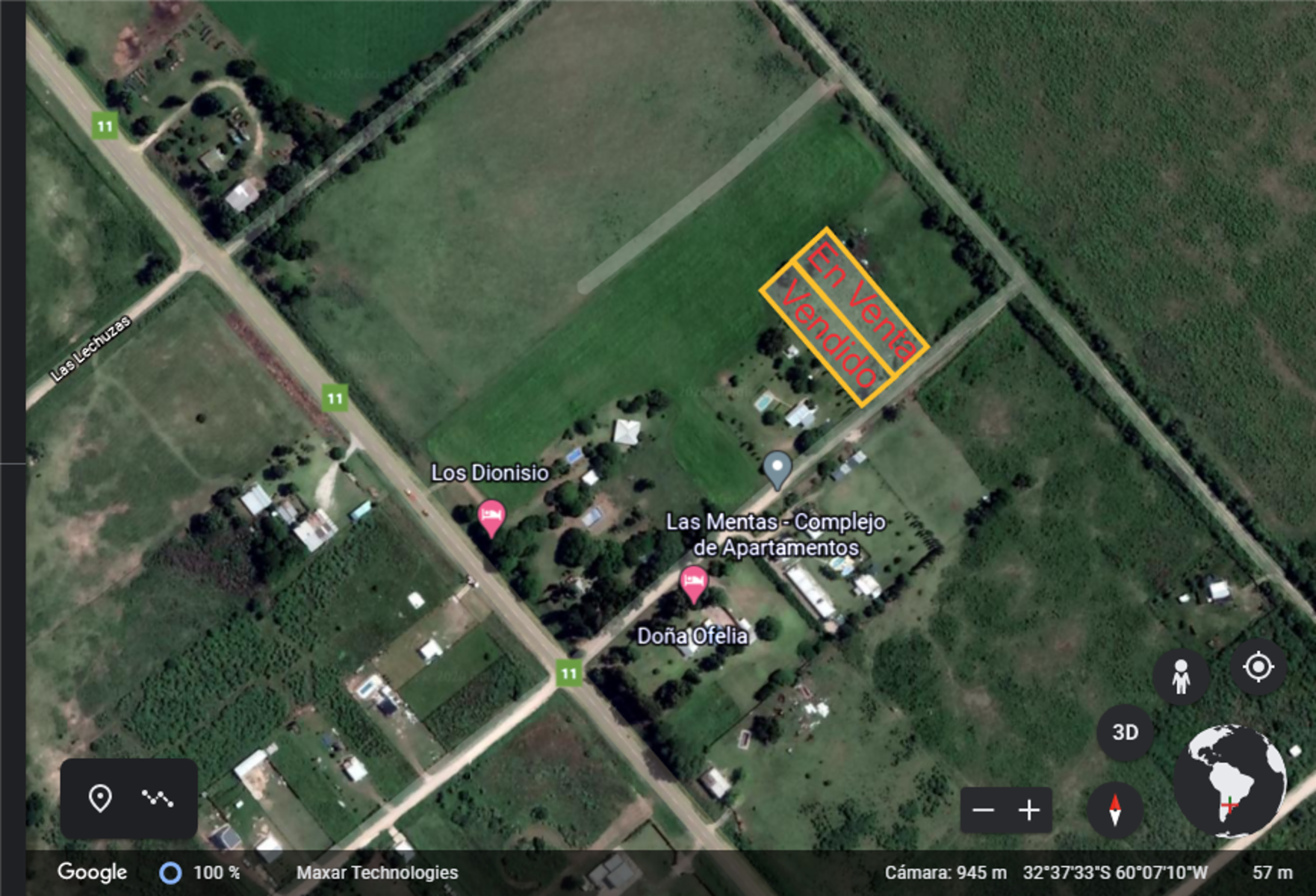HERMOSO TERRENO 25×80 A 3000 METROS DE TERMAS DE VICTORIA — foto 3