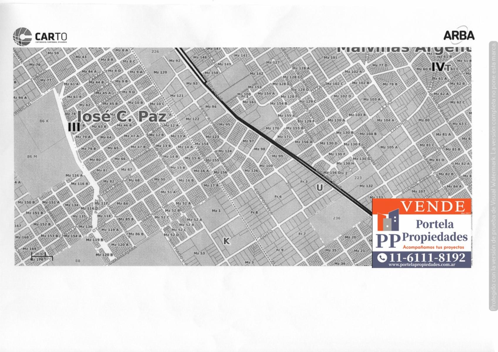 LOTE DE 312 M2 EN JOSE C. PAZ - 2