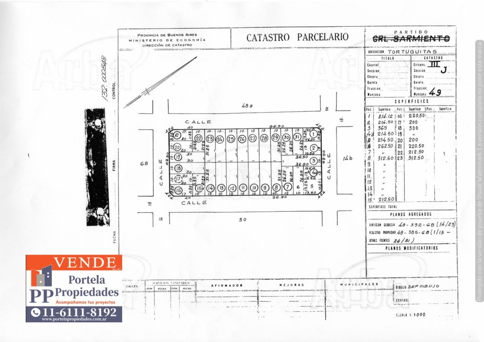 LOTE DE 312 M2 EN JOSE C. PAZ - 3