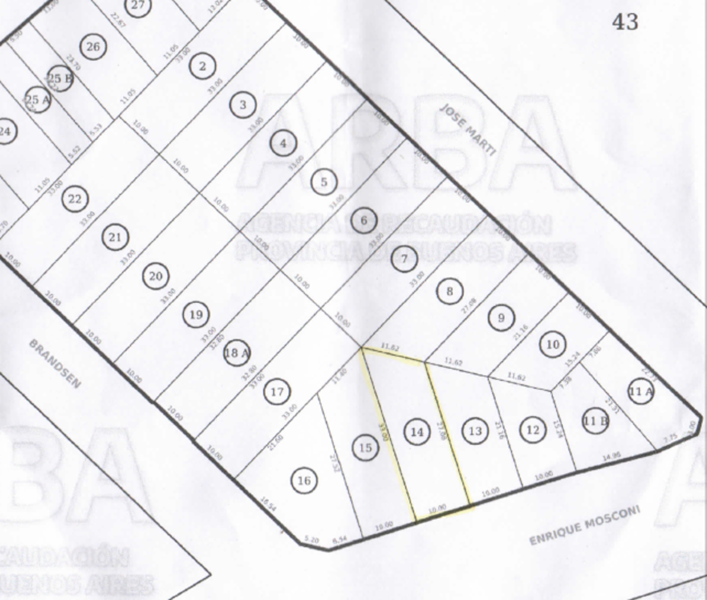 Lote de 305 mts² en Venta sobre Avda Mosconi — foto 4