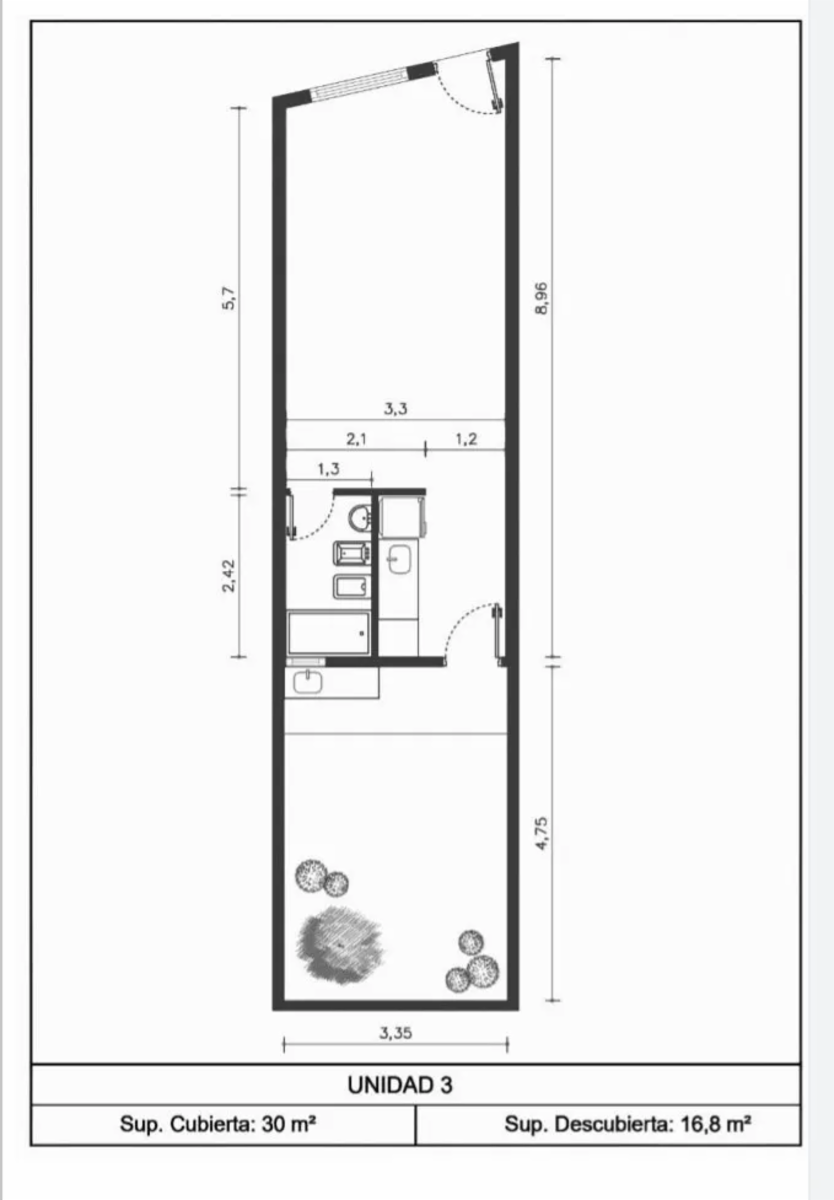 Departamentos Monoambiente con Fondo Verde, Apto Profesional Sobre Avda. Gaona en Ramos Mejia, en Venta — foto 8