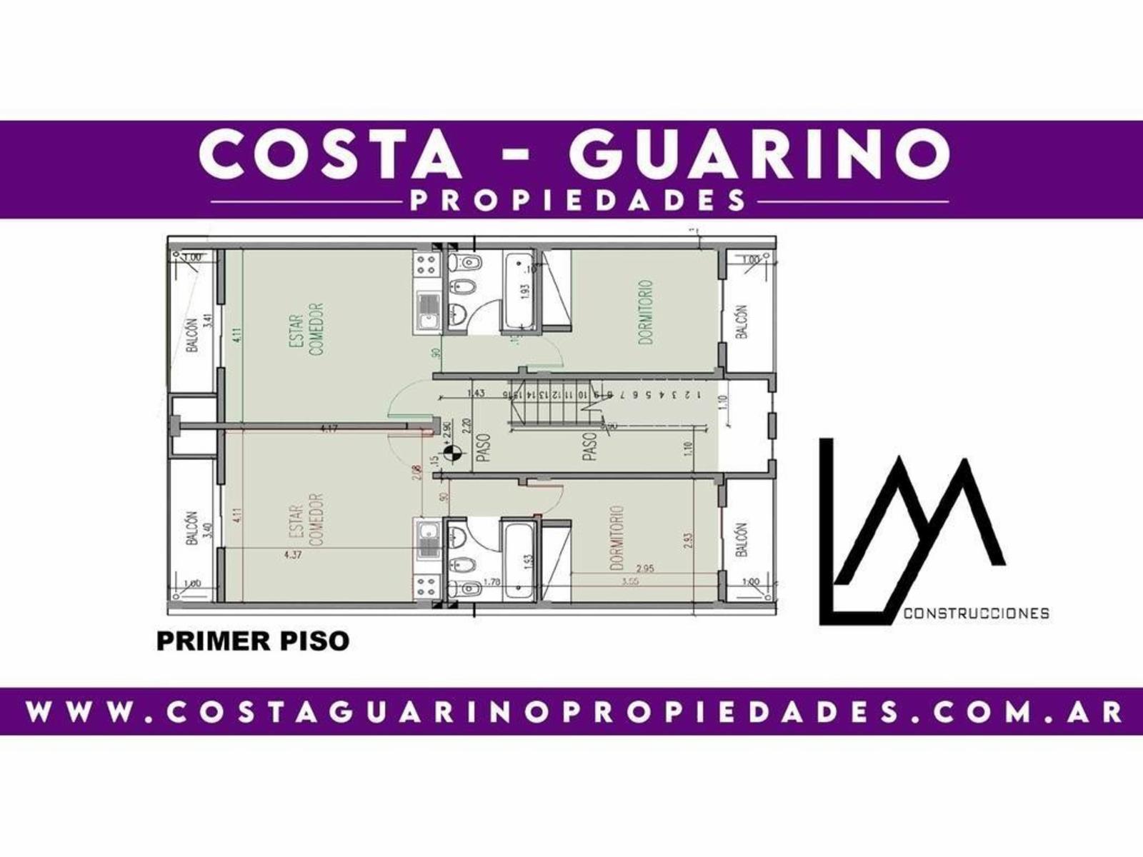 VENTA DEPARTAMENTOS A ESTRENAR UNIDADES DE 3 AMBIENTES TIPO DUPLEX CON BALCONES — foto 3