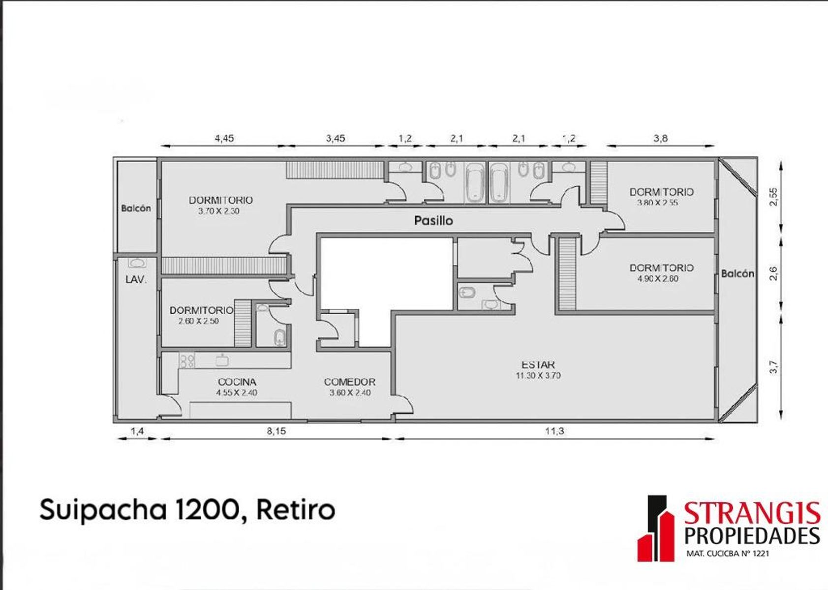 SE VENDE PISO 4 AMB. C/DEP. 2 COCHERA EN RETIRO - 9