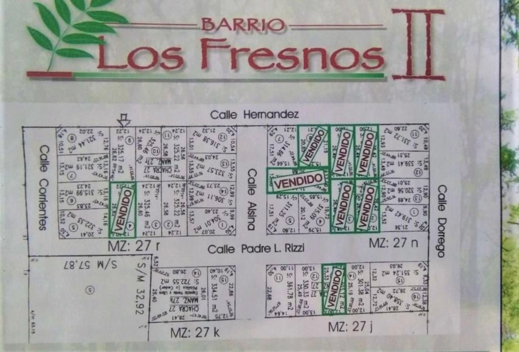 Lote de 325,17 m2 en venta en barrio Los Fresnos. — foto 9