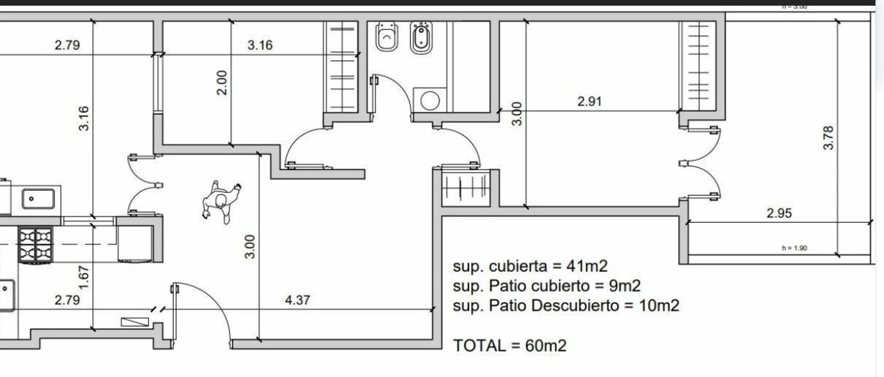 Depto 3 amb en planta baja. Excelente ubicación — foto 14