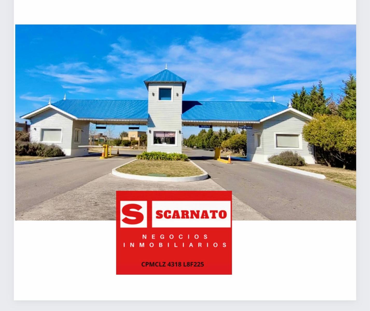 Venta de lote en el Barrio Laguna Azul