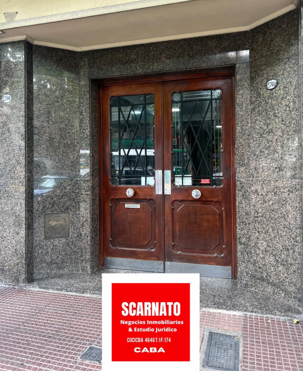 Venta depto 3 ambientes al frente, Av Caseros