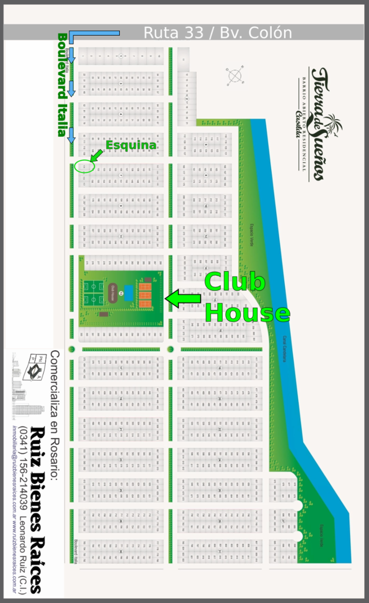 Lote en barrio abierto Tierra de Sueños Casilda - 1