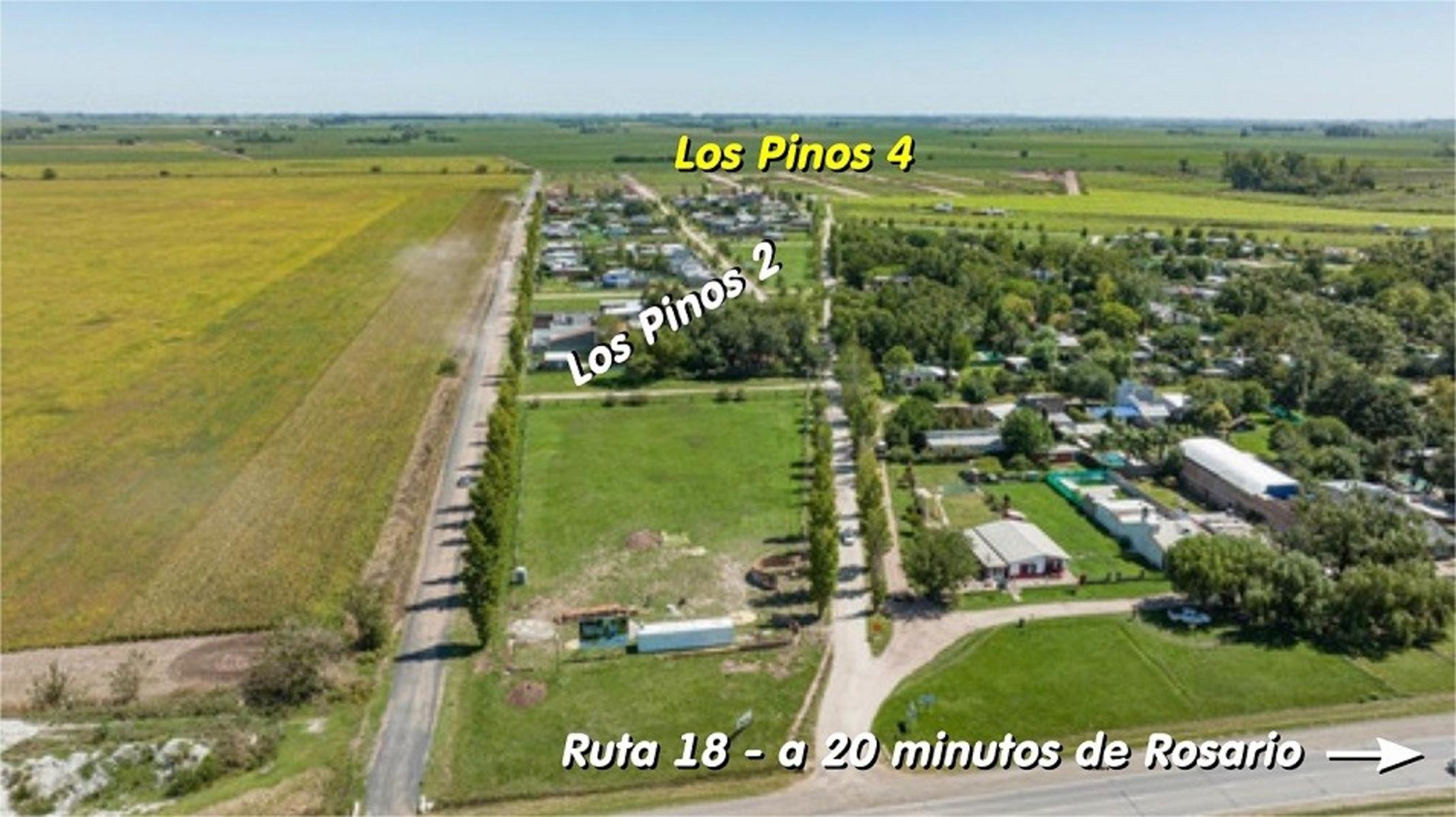 Los Pinos 4 Barrio abierto residencial Zona núcleo del crecimiento 20 minutos al sur de Rosario — foto 2
