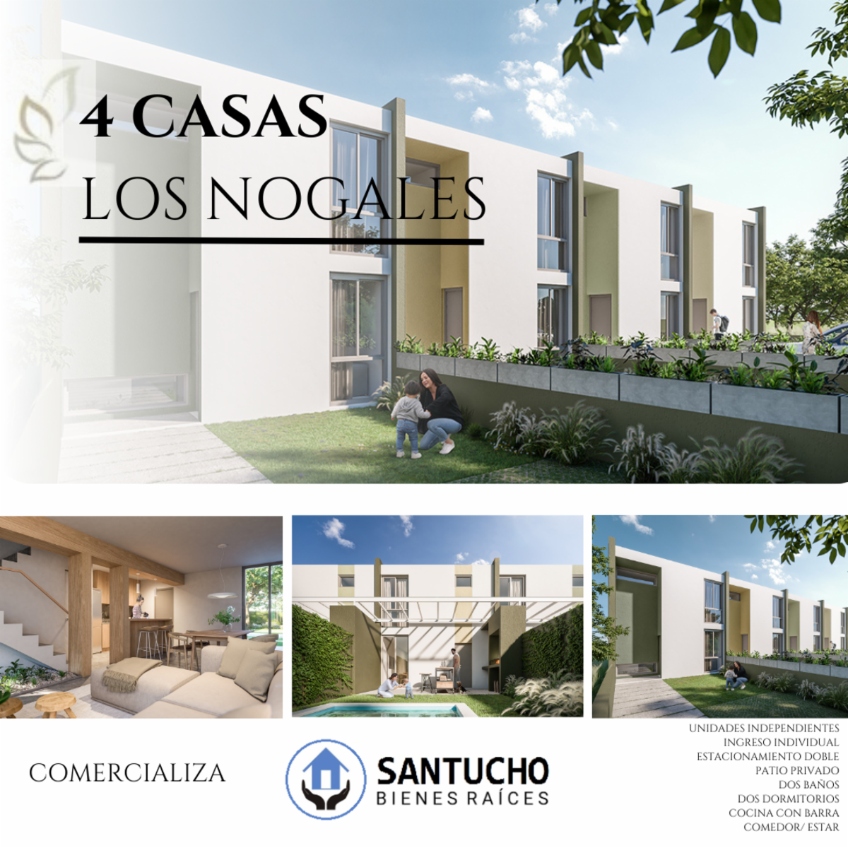 PROPIEDAD EN VENTA: 4 CASAS LOS NOGALES - 1