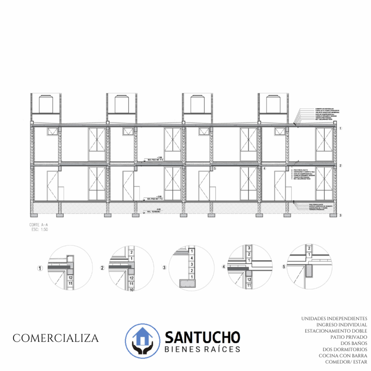 PROPIEDAD EN VENTA: 4 CASAS LOS NOGALES - 7