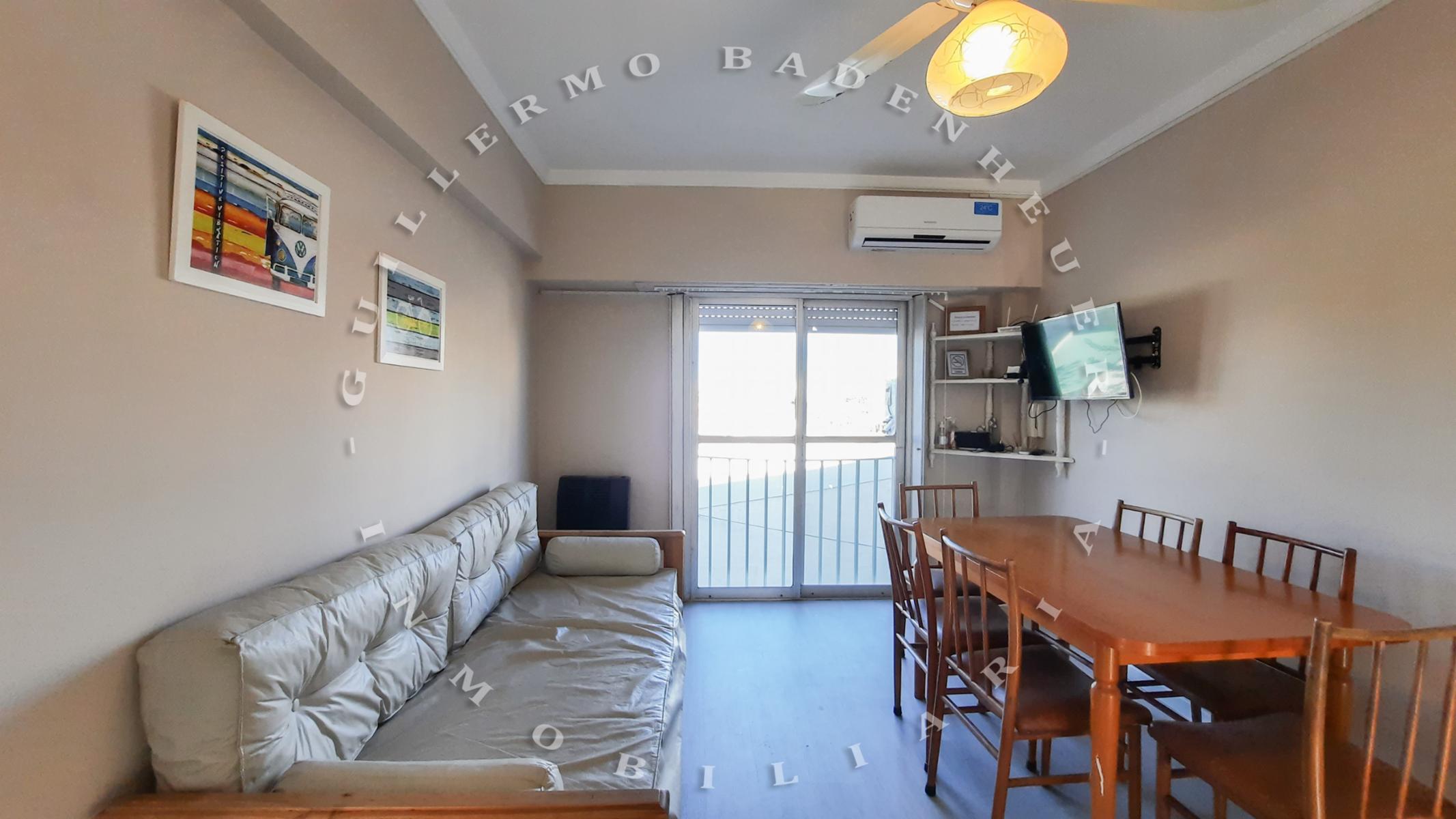 DEPARTAMENTO CON COCHERA, AIRE ACONDICIONADO, LAVARROPAS, A 100METROSDEL MAR — foto 3