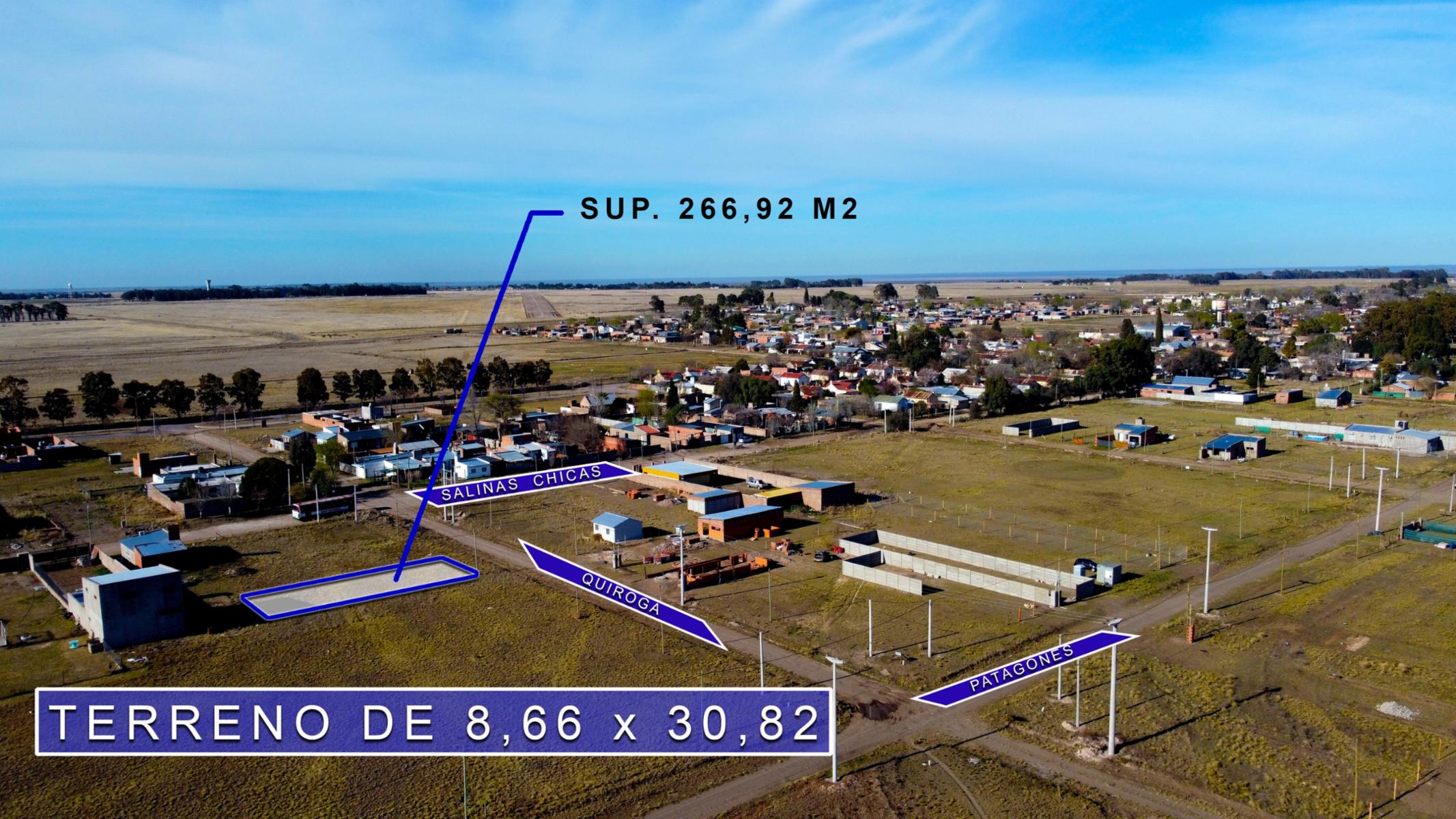 TERRENO NIVELADO Y ACCESIBLE DE 266,92 M2 A UN VALOR ÚNICO: U$14.500