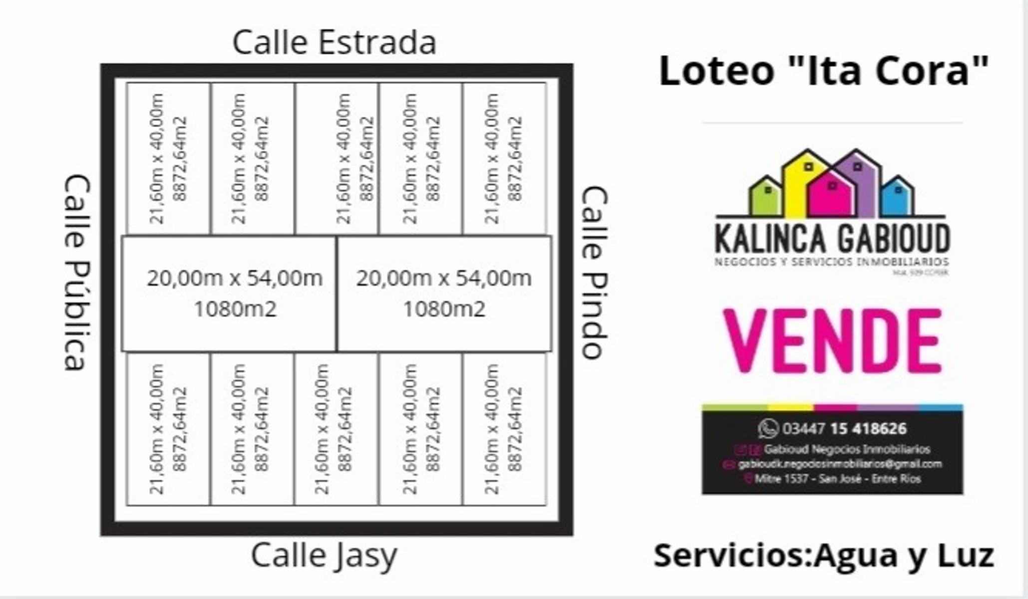 LOTEO EN SAN JOSE &quot AIRES DEL ITA CORA&quot