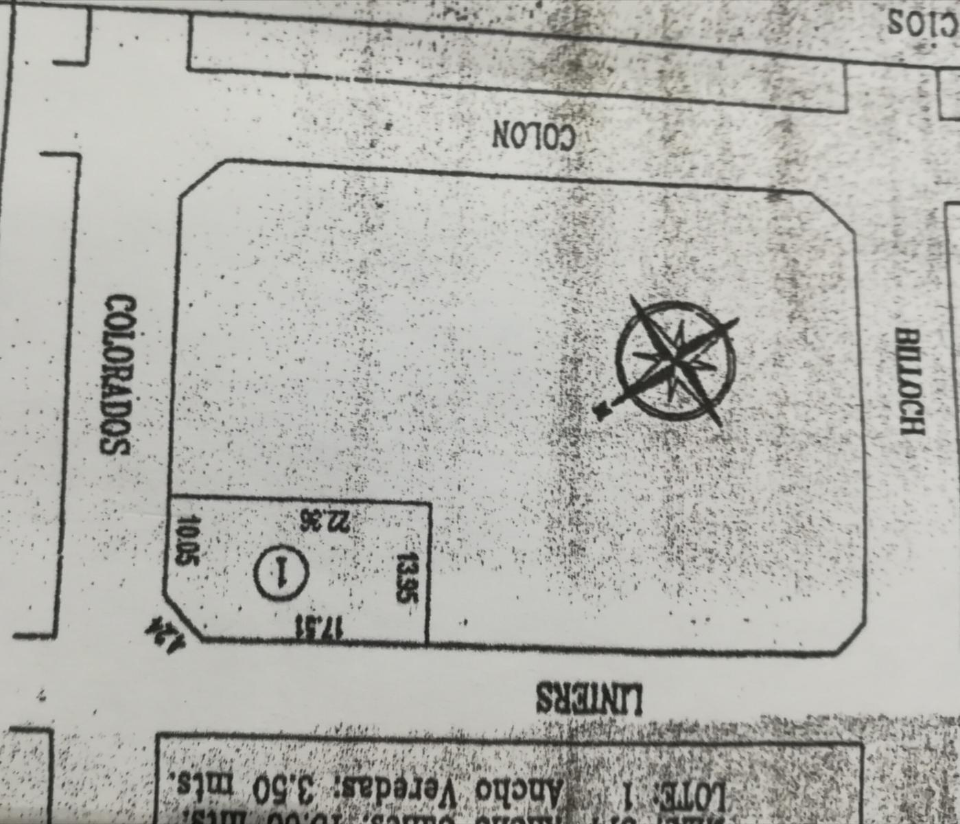 LOTE DE 273 MTS EN ESQUINA SOBRE LA CALLE LINIERS Y COLORADO TIGRE.