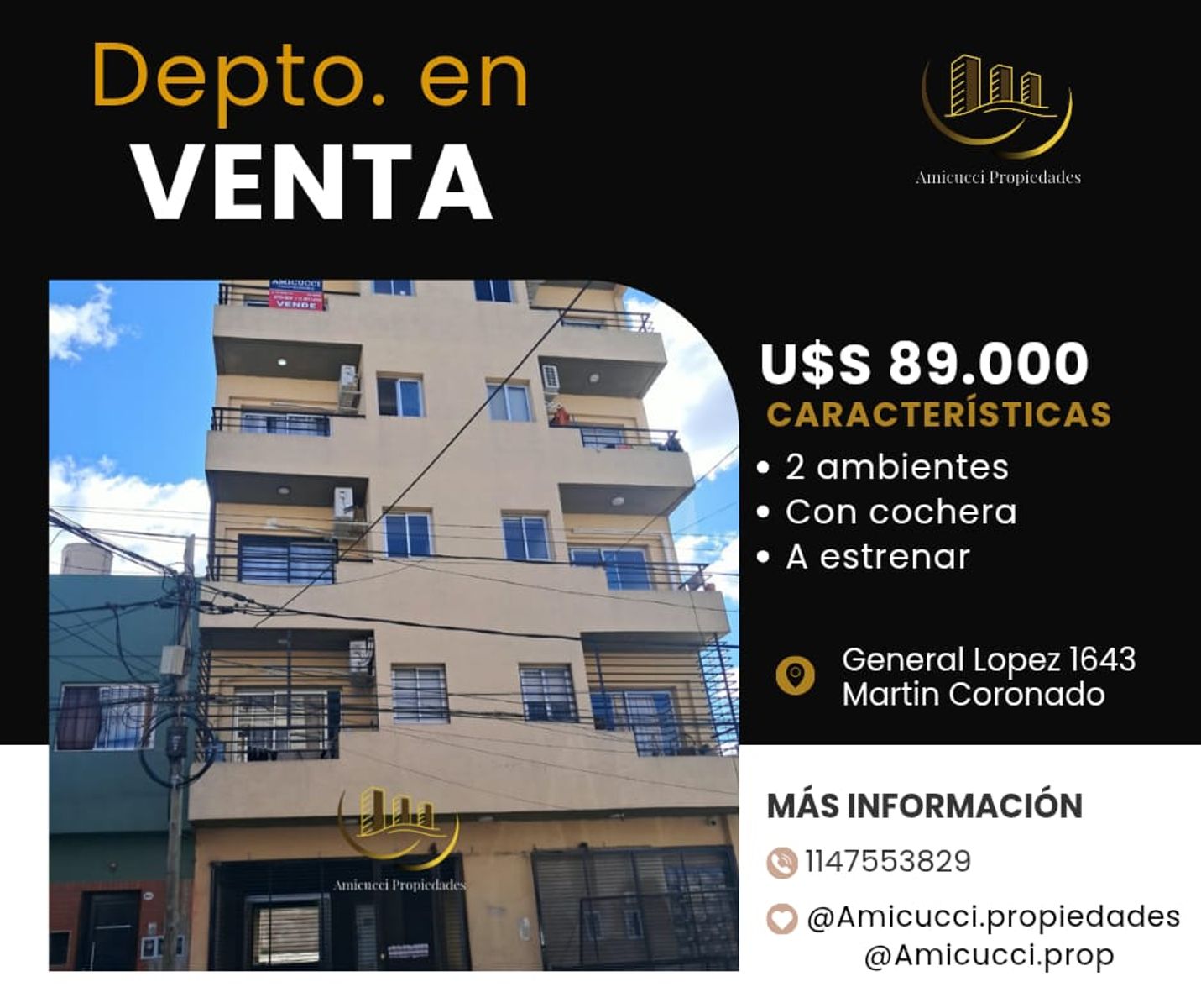 Venta Departamento 2 Ambientes A Estrenar Con Cochera. Zona Martin Coronado - 19