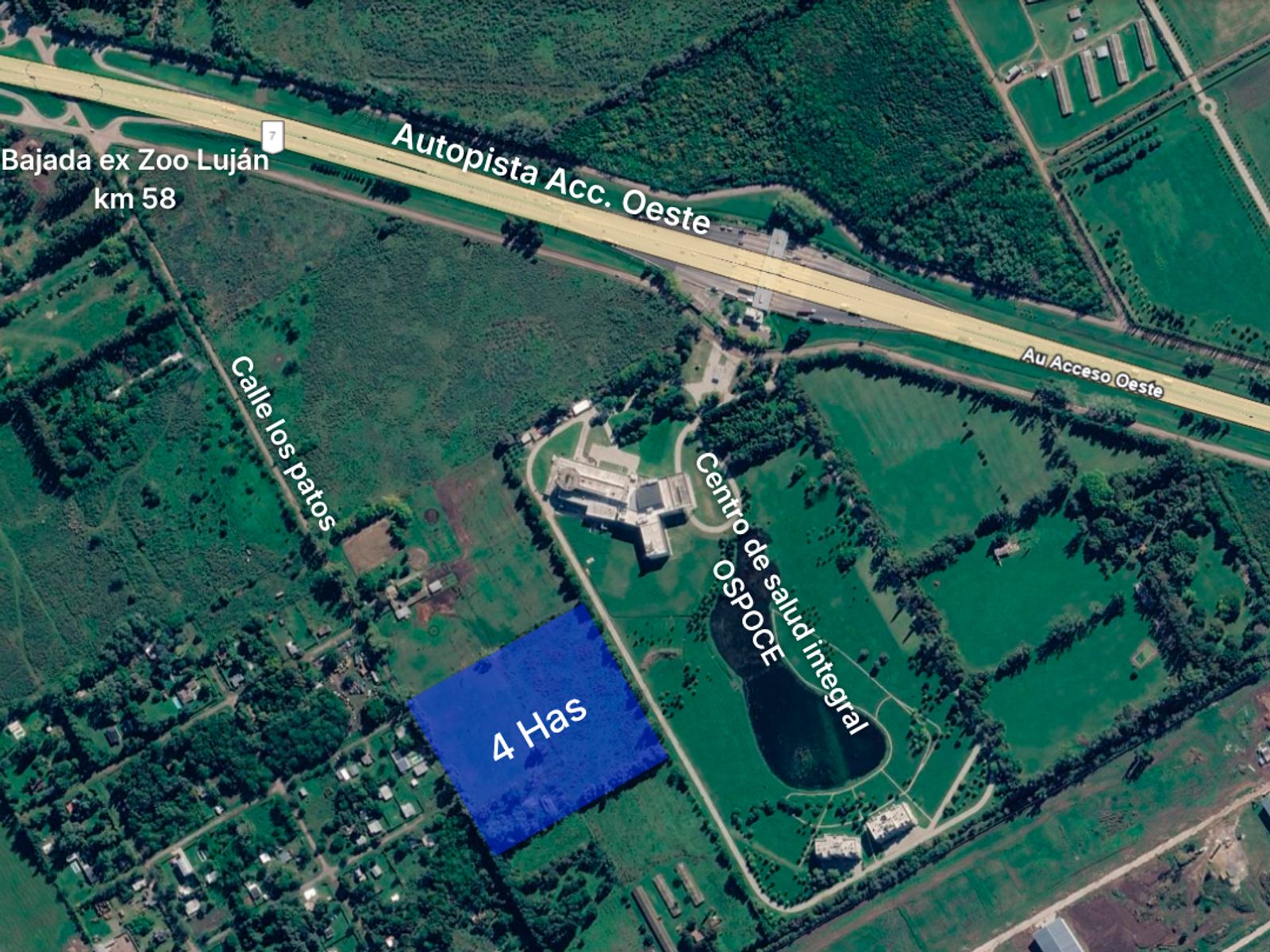 Campo 4has en Venta a 700 mts de Km 58 Autopista Acc. Oeste, Luján - 4