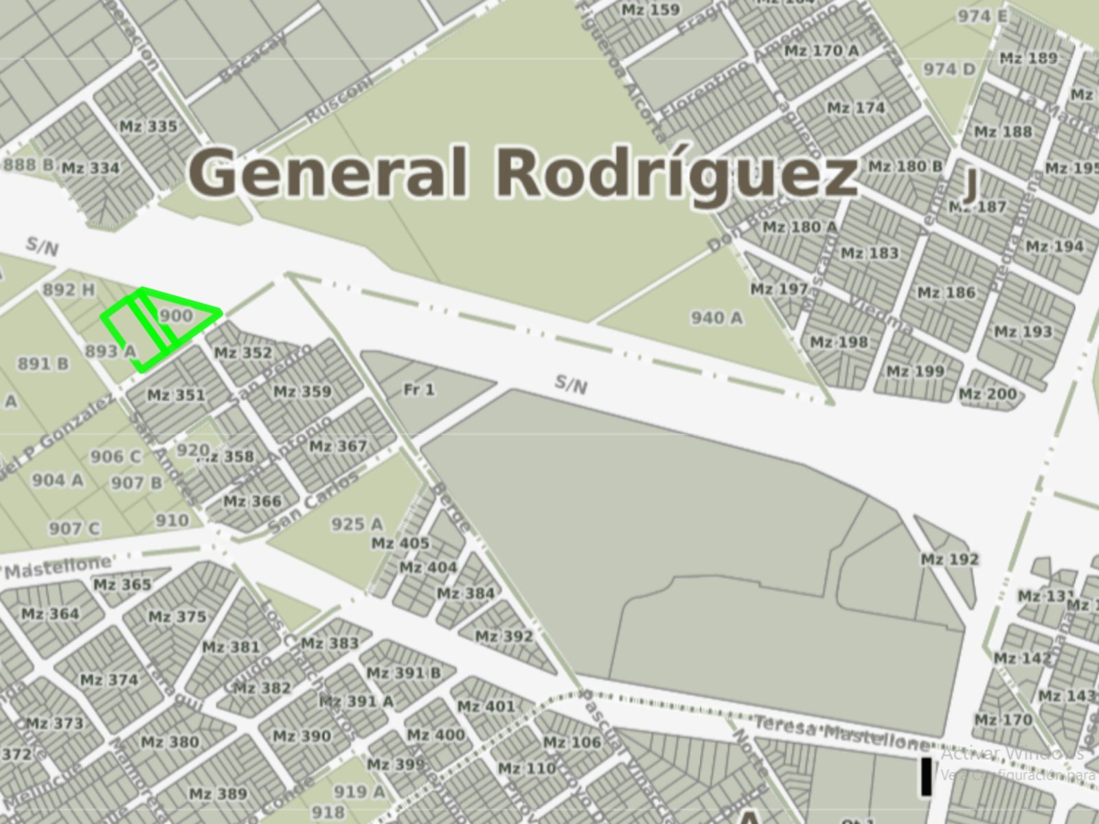 Terreno en Colectora Sur Acc. Oeste, General Rodríguez Km 49,5 - 2