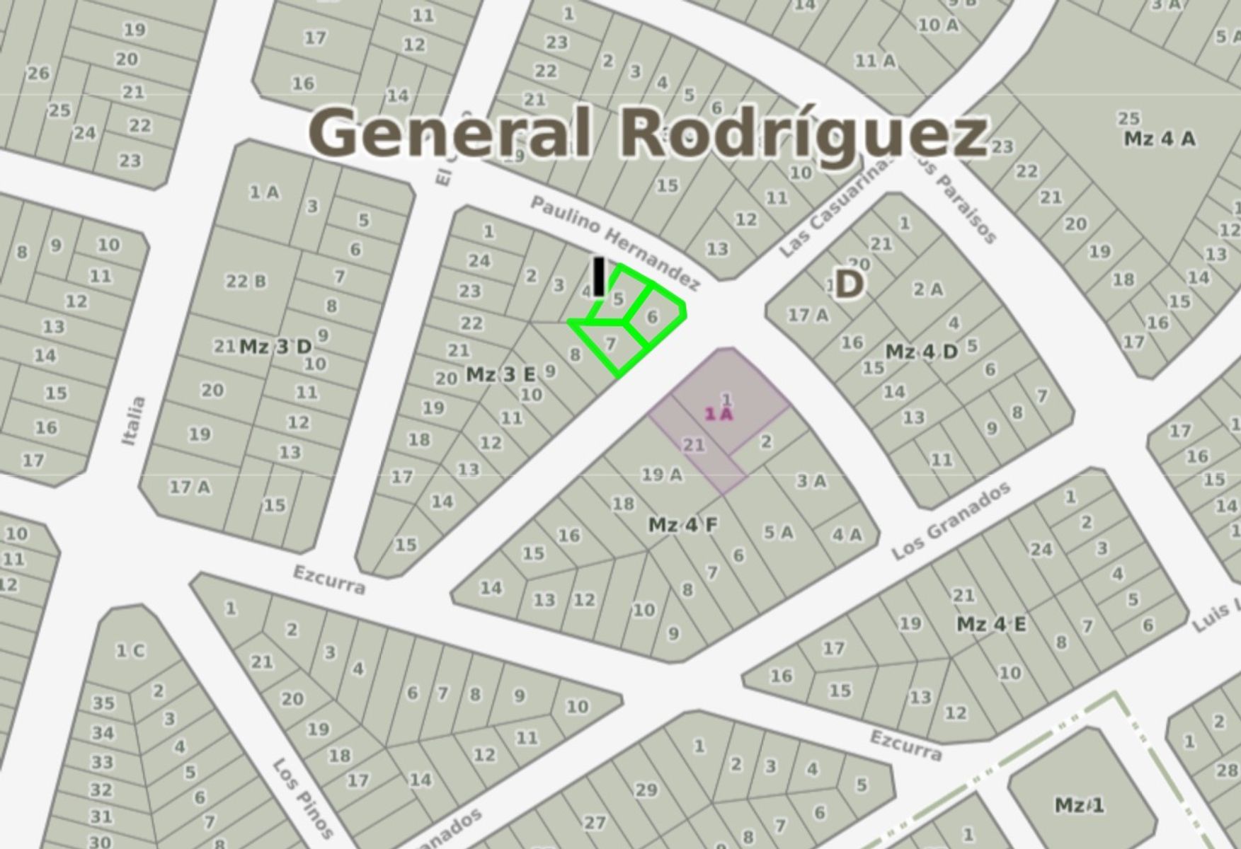 Casa y 2 lotes en esquina Las Casuarinas y Los Alamos, General Rodríguez - 21
