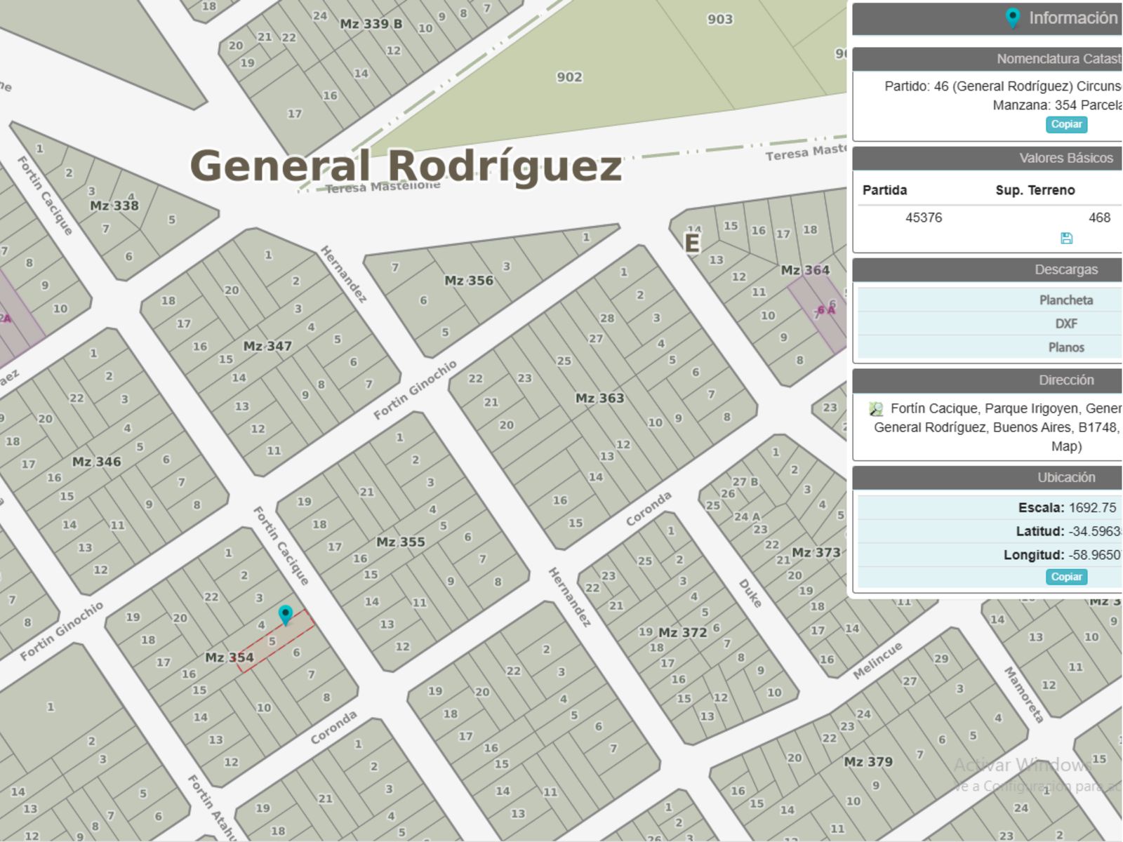 Lote en venta en Concejal Hernández 858, General Rodríguez - 2