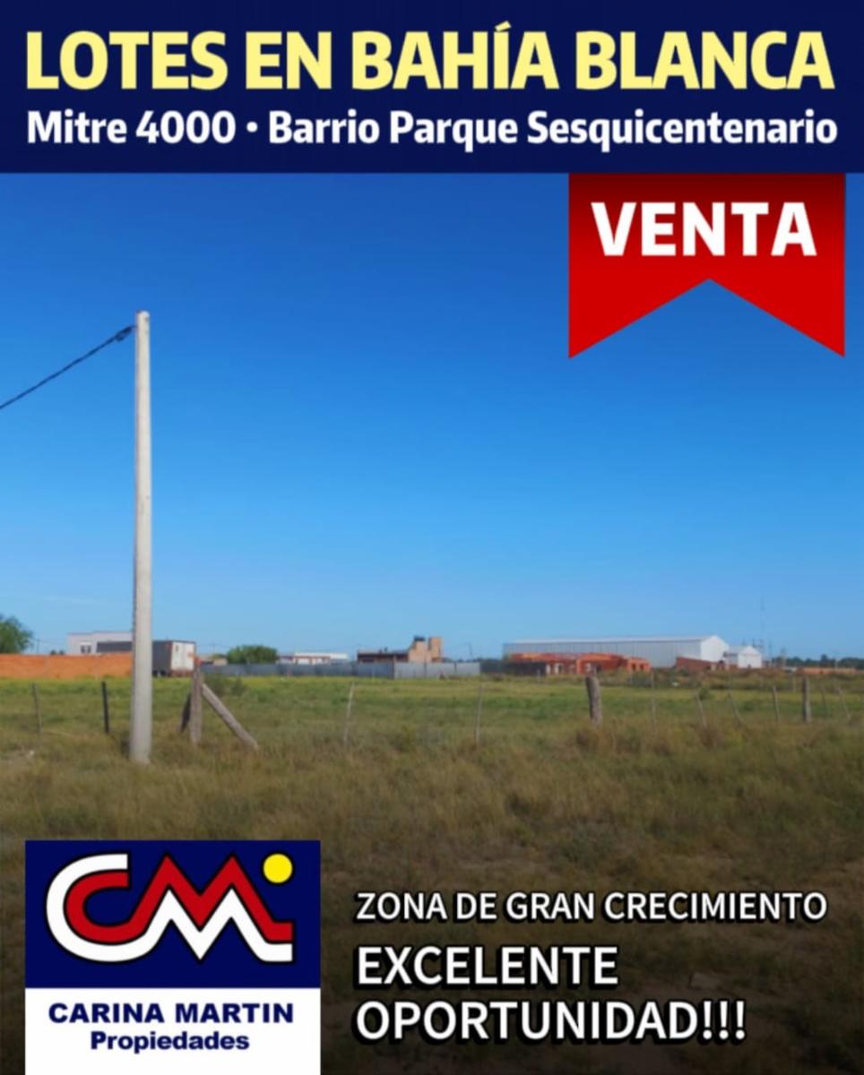 Lotes con OPORTUNIDAD Barrio Parque Sesquicentenerio