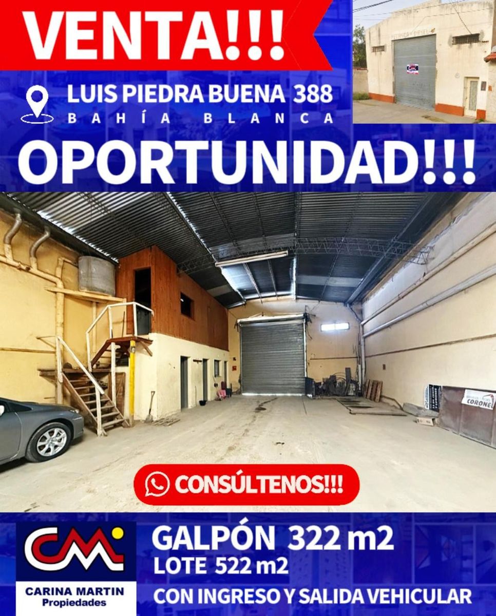 VENTA DE GALPÓN EN CALLE LUIS PIEDRA BUENA 300 - 1