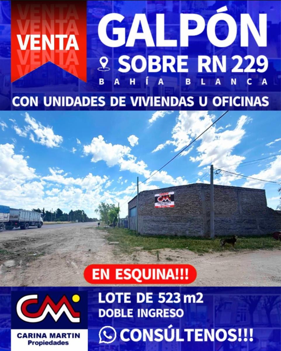 VENTA DE GALPOM + DOS UNIDADES DE VIVIENDA EN RUTA N229, BAHIA BLANCA - 1
