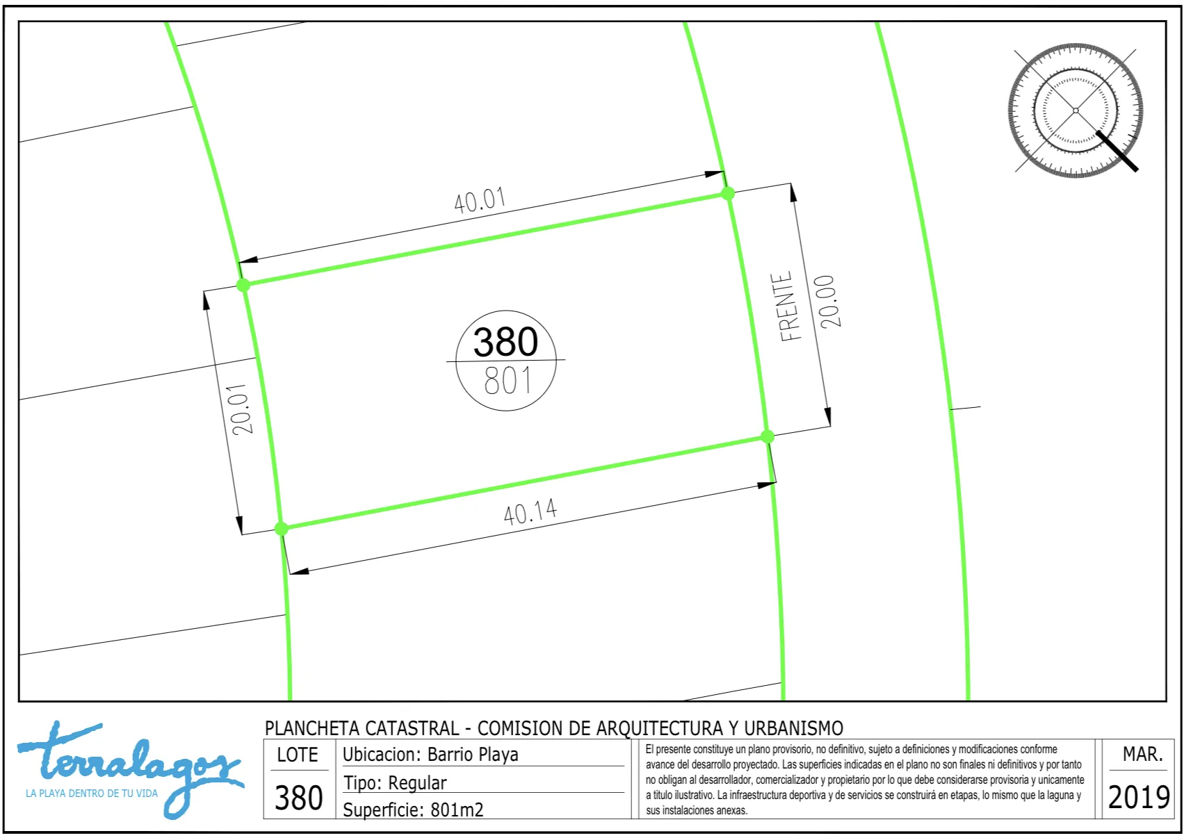 Terralagos Playa: lote 380 de 801 m² a 200 m de Crystal Lagoon - 7